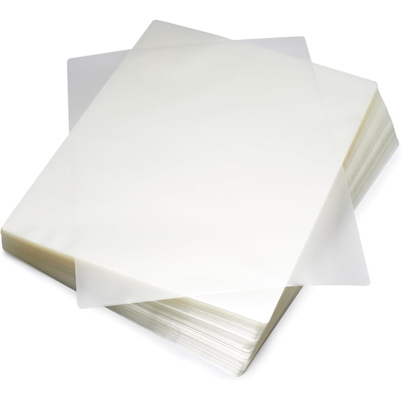 Basics Clear Thermal Laminating Plastic Paper Laminator Sheets, 9 x 11.5-Inch, 50-Pack, 2.8mil