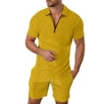 thumbnail image 1 of SHIXIAOO Men's Suits for Casual Outings Tailored Fit Set Comfortable Everyday Wear Stylish and Modern Design for Spring and Summer Activities Mens Drawstring Bathing Suit Young Mens Track Suit, 1 of 5