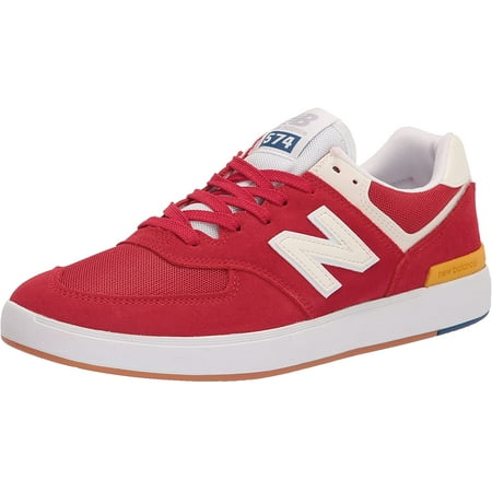 New Balance Mens All Coasts 574 V1 Sneaker 10 Red/White