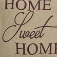 thumbnail image 4 of VHC Brands Farmhouse Natural Tan Text Cotton Decor Home Sweet Home Stenciled Cotton Burlap Square Pillow, 4 of 6