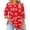 Red, variant on Vetsdori Plus Size Tops for Ladies 3/4 Sleeve Pullover Trendy Tunic Pleated,Crew Neck Summer Womans T-shirts Graphic