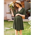 thumbnail image 3 of Ekouaer Labor and Delivery Gown for Hospital Maternity Nursing Dress Nightgown Pajamas for Breastfeeding, 3 of 6