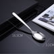 thumbnail image 4 of Juego de cucharas para la cena, 8 cucharas, cucharas de acero inoxidable, cucharas de metal duraderas, acabado de espejo y aptas para lavavajillas, para el hogar, restaurante, color plateado, 4 of 6