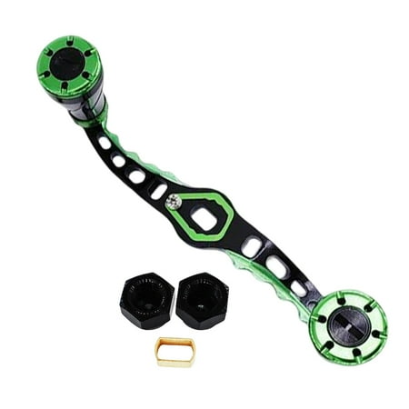 Fishing Reel Handle Crank Accessory for Fishing Reels Control Easily Durable Easily Install Left Right Efficient Long 4.5inch Black Green
