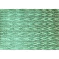thumbnail image 1 of Ahgly Company Machine Washable Indoor Rectangle Abstract Turquoise Blue Contemporary Area Rugs, 5' x 7', 1 of 4