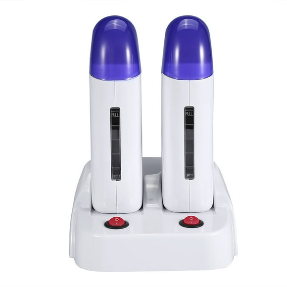 WALFRONT 110V 3 Types Chauffe-Cire Dépilatoire Épilation du Corps à Chaud Machine d'Épilation à Bille Salon Beauté avec Base Chauffante pour Main, Pied, Coude, Bras, Jambe, Aisselle et Ligne de Bikini Épilation