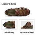thumbnail image 2 of Mens Casual Sandals Outdoor Breathable Fisherman Closed Toe Anti Slip Beach Shoes Lightweight Comfortable Red 11.5 US, 2 of 7