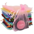 thumbnail image 1 of Tojwi 50 Bolsas De Organza, Colores Mezclados, 9 X 11 Cm, Bolsa De Organza Con Cordón De Satén, Bolsa De Regalo Para Fiesta De Boda, Bolsas Para Relojes Y Joyas, 1 of 7