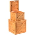 thumbnail image 6 of Square Decorative Wooden Chest Trunk, 6 of 10