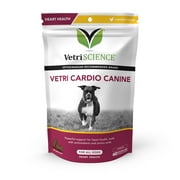 VetriScience Vetri-Cardio Heart Care Supplement, Chicken Liver Flavor, Dog Chew, 60 Count