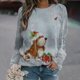 thumbnail image 1 of Pntutb, camisas informales de manga larga para mujer, sudadera de cuello redondo con estampado navideño, jersey de cuello redondo, tops tipo túnica Pntutb Pntutb-183, 1 of 5