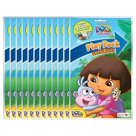 6X Dora the Explorer Grab and Go Play Pack Party Favors (6 Packs)