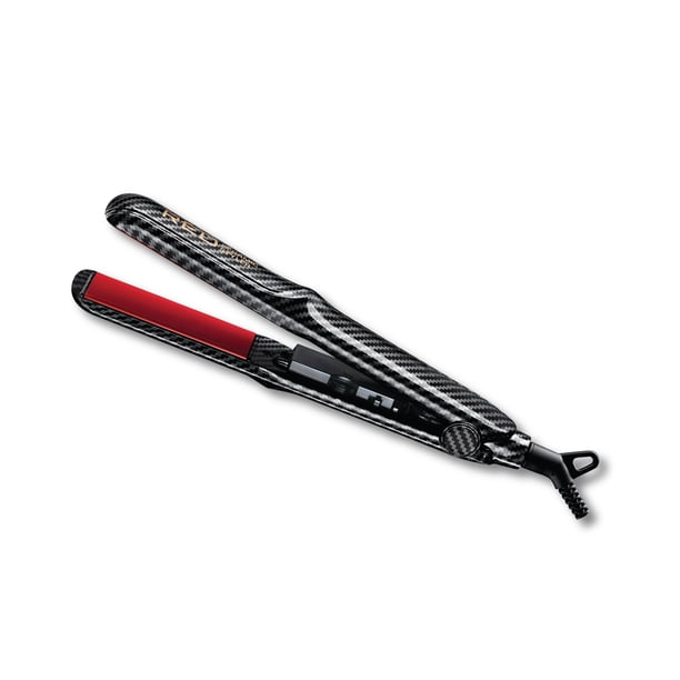 Red by Kiss Plancha alisadora de cerámica Designer Series de 1.0 in, calor máximo de 450 F, control de calor variable, plancha plana de 1.0 in para cabello suave y sedoso, cable giratorio 360, herrami