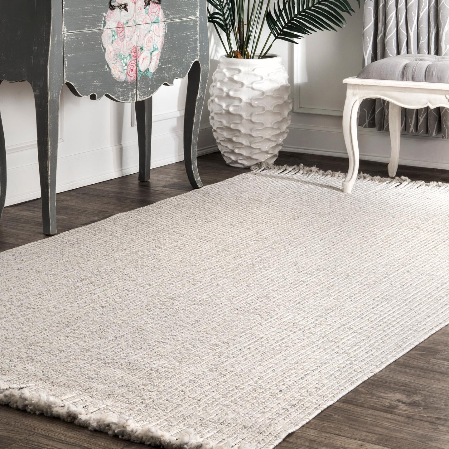 nuLOOM Braided Courtney Tassel Indoor/Outdoor Rug Area Rug Walmart