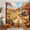 Fall-2, variant on Fall Shower Curtain, Thanksgiving Day Pumpkin Harvest Autumn Shower Curtain For Bathroom, Rustic Farm Turkey Fabric Shower Curtain, Vintage Farmhouse Fall Shower Curtain Set with 12PCS Hooks, 70X70IN