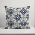 thumbnail image 5 of Creative Products Faded Blue Gray Medallions 18x18 Indoor / Outdoor Pillow, 5 of 9