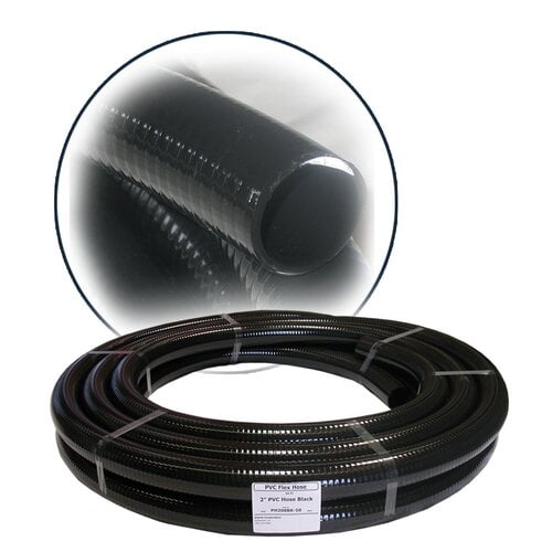 Alpine Black PVC Hose Tube, 1 Inch Diameter, 100 Ft Long