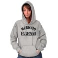 thumbnail image 5 of Mermaid Off Duty Cute Beach Lovers Hoodie Sweatshirt Women Brisco Brands S, 5 of 6