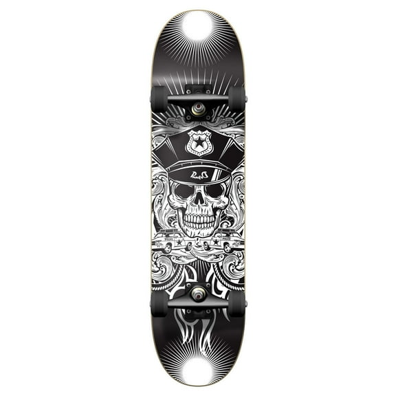 Yocaher Graphic Complete 31" x 7.75" Skateboard - Skull Cop