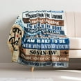 thumbnail image 2 of Father in Law Gift from Son in Law Birthday Gifts for Father in Law Throw Blanket to My Father of The Bride Gifts Christmas Father Day for Father in Law from Son in Law 60"*50", 2 of 5