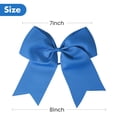 thumbnail image 6 of JoyBowie 12 Pcs 8 Inch Royal Blue Hair Bows Grosgrain Ribbon Alligator Clips for Girls Kids Toddlers, 6 of 10