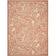 thumbnail image 3 of Safavieh Courtyard Connie Floral Indoor/Outdoor Area Rug, Natural/Terracotta, 8' x 11', 3 of 10