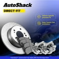 thumbnail image 5 of AutoShack Rear Brake Rotors Ceramic Brake Pads Calipers | Replacement for 2017 Mitsubishi Lancer 2008-2009 Dodge Caliber 2.0L 2.4L AWD FWD | 8-PC Brake Kit, 5 of 5