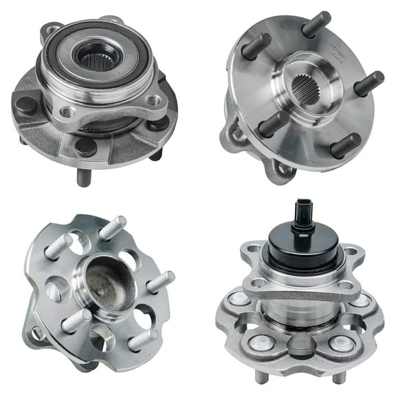 Detroit Axle Replacement for 2012 - 2017 Toyota Prius V Front Rear Wheel Bearing Hub - 4pc Set