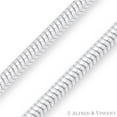 thumbnail image 2 of 2.4mm Flexible Snake Link Italian Chain Anklet in .925 Sterling Silver, 2 of 2