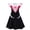 Black, variant on Cosplay Costume Spider Pattern Dress with Flutter Sleeves for Halloween Party Role Play Show Dress Up Event