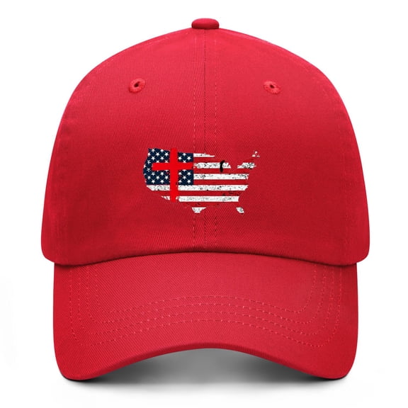 USA 250th Anniversary Printed Red Baseball Hat Featuring Adjustable Closure and Lightweight Design for Casual Outdoor Wear