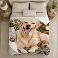 thumbnail image 5 of Labrador Retriever Indoor Nook Photorealistic Dog Lover, Festive Pet Portrait Pattern, Warm Flannel Blanket for Living Room and Bedroom, Dog Lovers Christmas Gift, Pet Lover Home Decor, 5 of 9