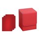 thumbnail image 1 of Caja protectora para baraja de cartas, ligera, de piel sintética, con deflector Rojo, 1 of 9