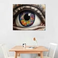 thumbnail image 2 of Nawypu Colorful Eye Graffiti Canvas Wall Art Poster Prints Pop Eye Picture Artwork Abstract Street Graffiti Art Wall Decor Bedroom Living Room Kitchen Office Decoration, 2 of 4