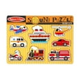 thumbnail image 1 of Melissa & Doug Wooden 7-Piece On the Move Vehicles Sound Puzzle, 1 of 4