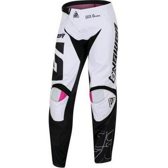 Answer A23 Syncron CC Womens MX Offroad Pants Black/White/Rhodamine 8 USA