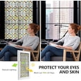 3D Stained Glass Window Film, Decorative Window Privacy Film for