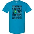 thumbnail image 3 of Inktastic Mental Health Awareness Strength Support Love T-Shirt, 3 of 5