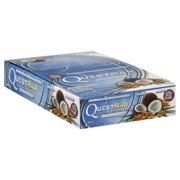 Quest 20g Protein Bar Coconut Cashew 12pk Gluten-Free 4-Net Carb 14g Fiber Snack Food Box