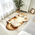thumbnail image 5 of Sahpxhe Rugs for Bedroom Cute Shiba Inu Shaped Area Rug Animal Pattern Non Slip Floor Mat for Living Room Nursery Home Decor, 5 of 9