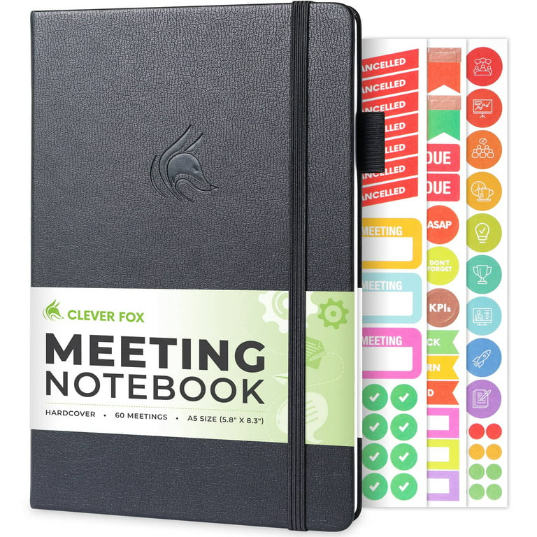 Clever Fox Meeting Notebook 