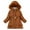 Brown, variant on Cethrio Girls Puffer Jacket, Mid-length Warm Hooded Zip up Winter Coat Purple Size 6