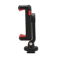thumbnail image 3 of Phone Holder With Cold Shoe Mount, Horizontal Shooting Vertical Shooting Phone Bracket With Cold Shoe Mount ABS For Microphone For Fill Light, 3 of 8