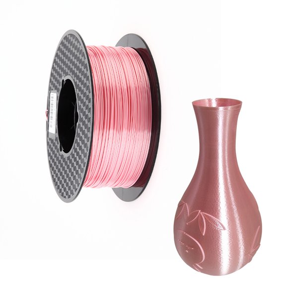 PLA Silk Pink Filament 1.75mm 3D Printer Filament 2.2 LBS Spool 3D Printing