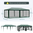 thumbnail image 3 of Outsunny 10' x 20' Party Tent, Outdoor Canopy Garden Sun Shade, Green, 3 of 10