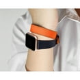 thumbnail image 5 of WFEAGL iWatch Band Leather Double Tour Replacement Band 42mm 44mm Ivory Orange/Rose Gold, 5 of 8