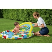 H2OGO! Splash & Learn Inflatable Kiddie Pool 47” x 46” x 18”