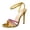 Gold, variant on High Heeled Sexy Sandals for Women Color Block Rhinestone Strap Summer Beach Vacation Dress Shoes Ankle Strap Stilettos Pink Size 9