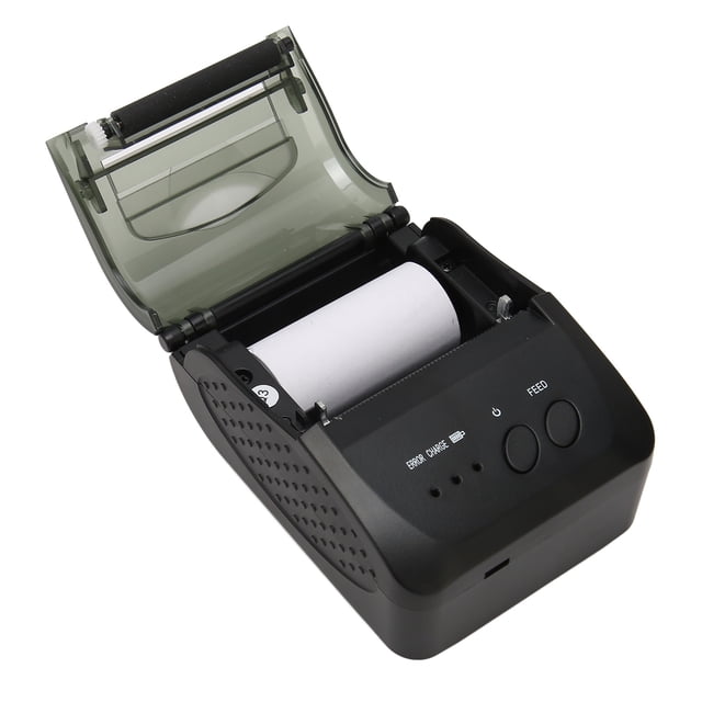 Thermal Printer, Toothed Blade 2000mAh Battery 58mm Shipping Label Printer For Logistics