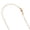 Rose, variant on Solid 14K White Gold Classic Box Chain 0.5mm Wide Necklace with Lobster Claw Clasp (16 inches long)